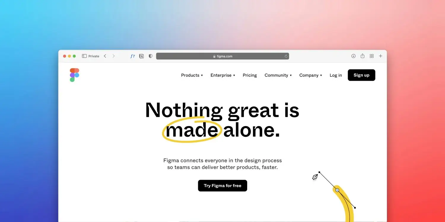 A picture of UI design